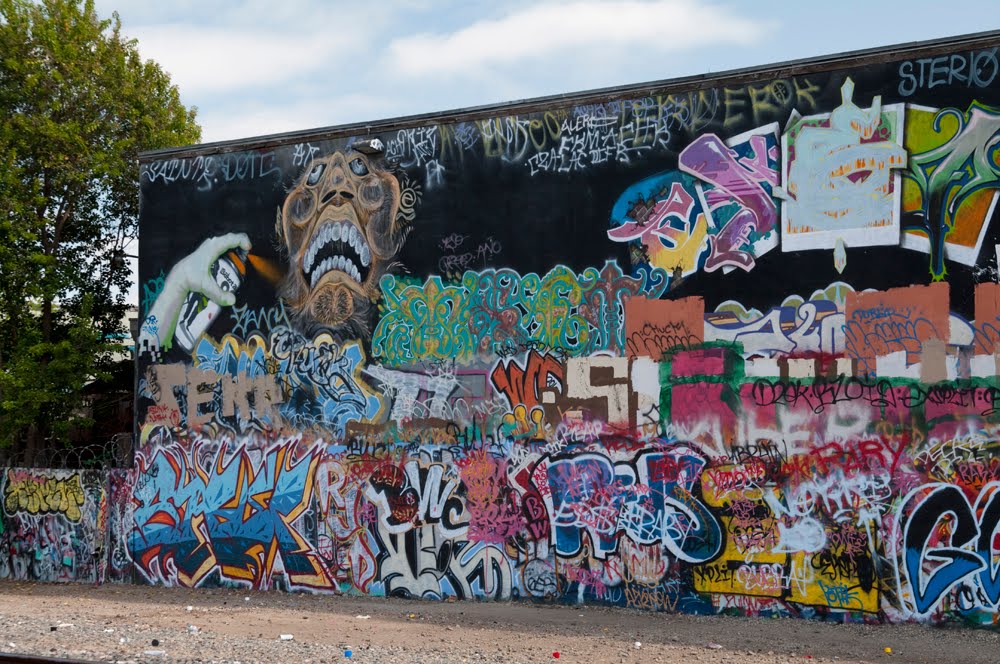 The Local Taggers Artwork, S. Railroad near Van Ness Ave, 4/2011