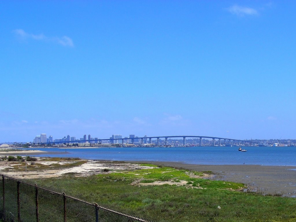 Coronado Bay Bridge from Silver Strand