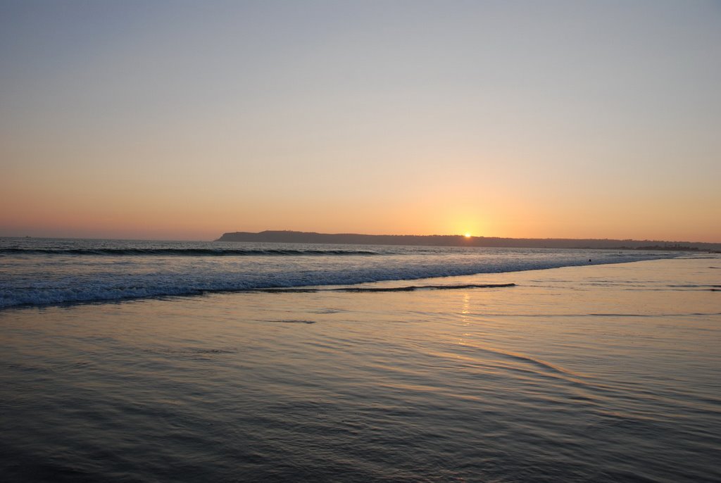 Ocean Sunset View from Coronado Island, San Diego, California