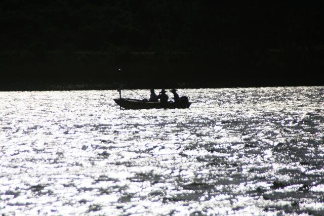 A fishing boat on Lake Murray