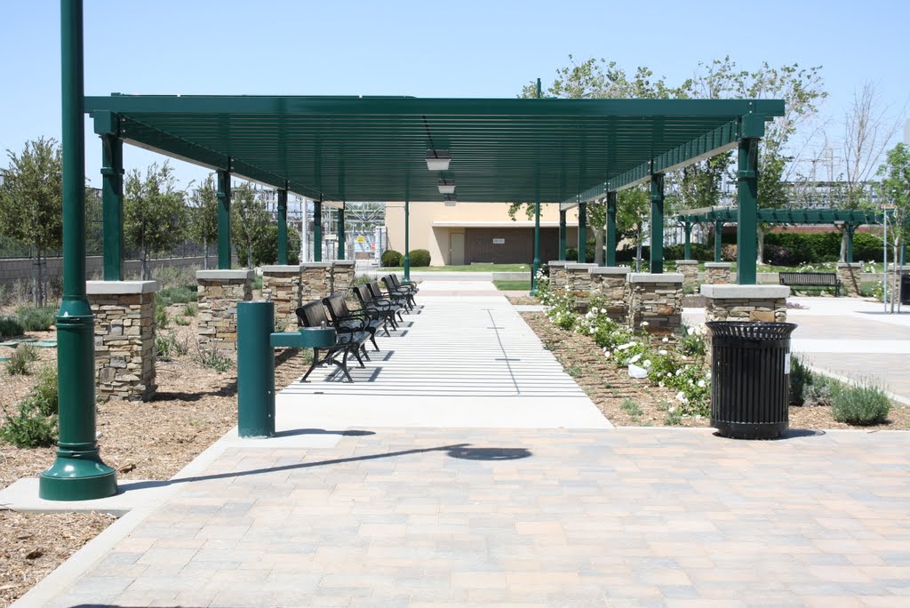 American Heroes Park in Lancaster, West Courtyard