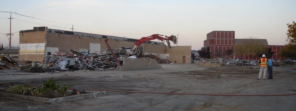 Old Luckys Center.  Future home of the 2000 seat theater (Bankhead Theater at right)