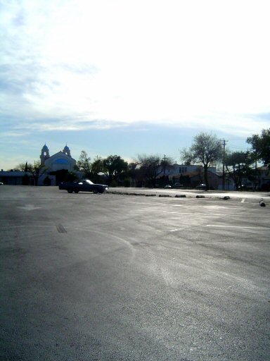 empty parking lot