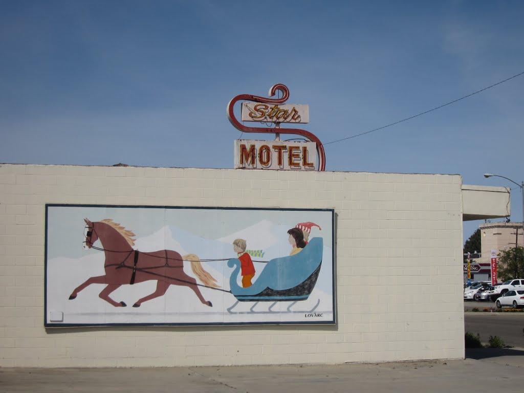 Horse and Sleigh Mural in Lompoc, California