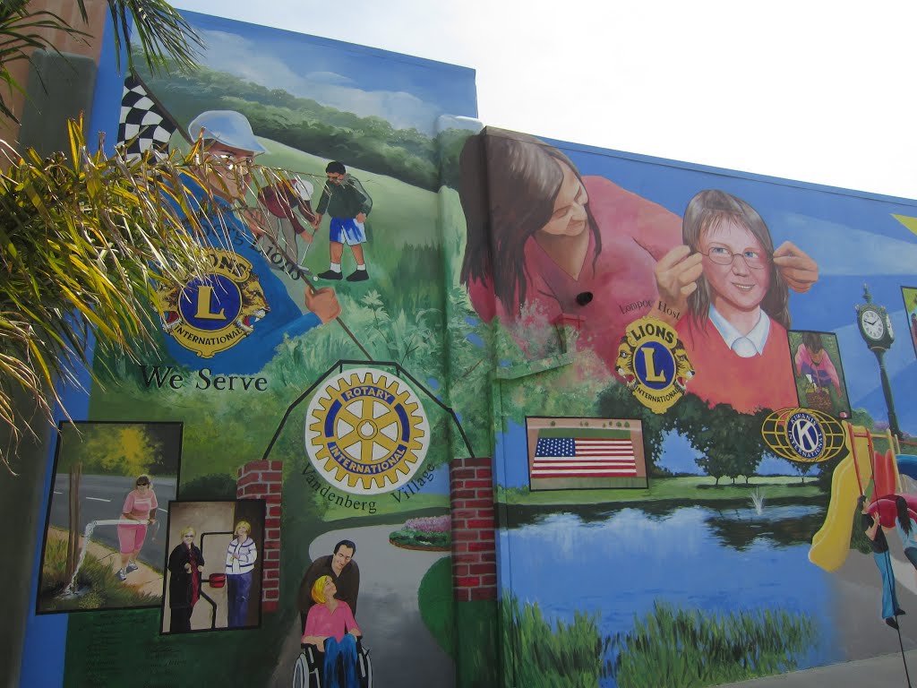 Lompoc Services Mural in Lompoc, California - Left Side