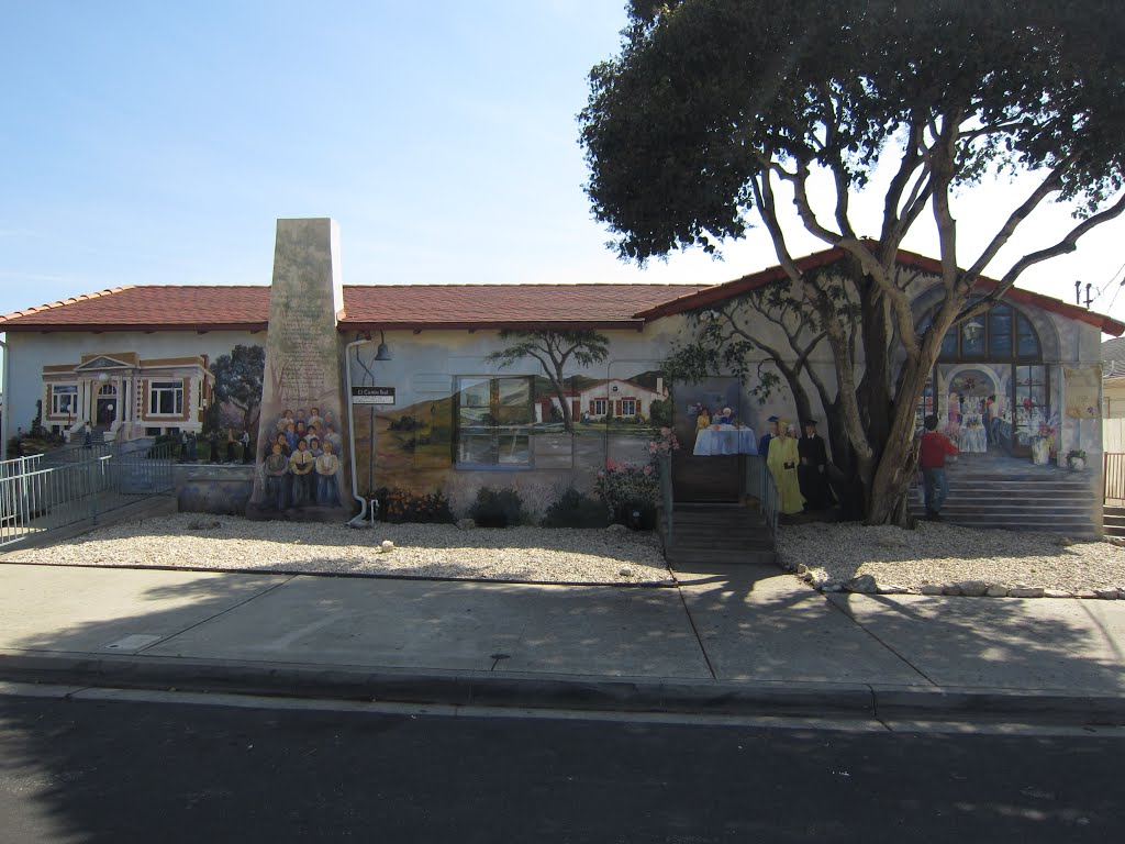 "History of Alpha Club" Mural in Lompoc, California