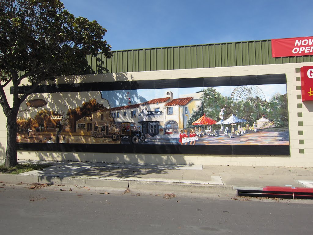 "Fifty years of Flower Festival" Mural in Lompoc, California
