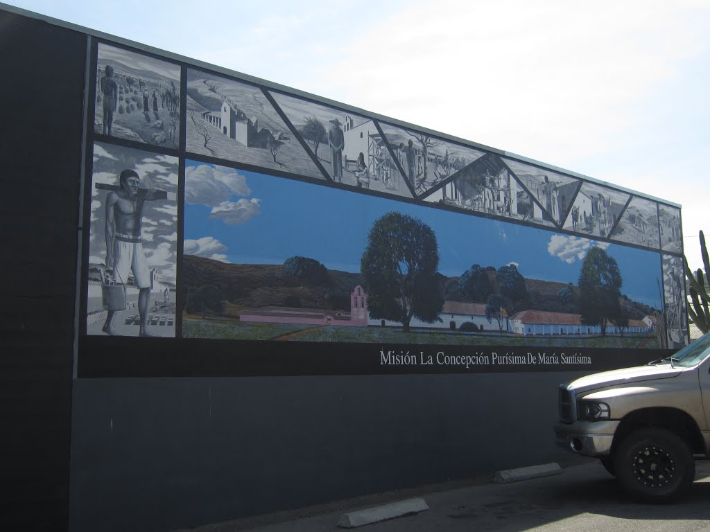 "La Purisima Mission"Mural in Lompoc, California