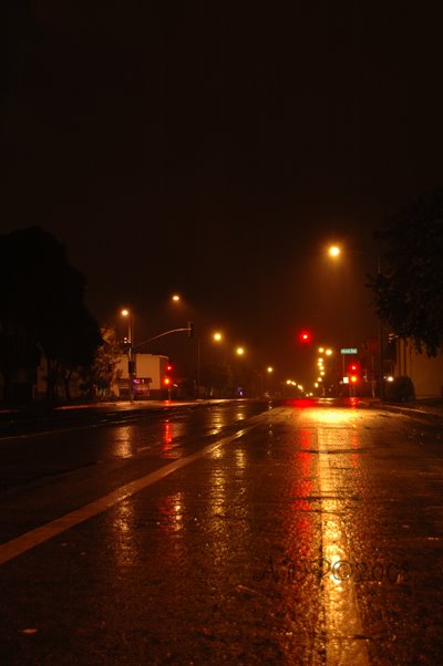 Sleepy Town (Ocean & S. A St on a Rainy Morning)