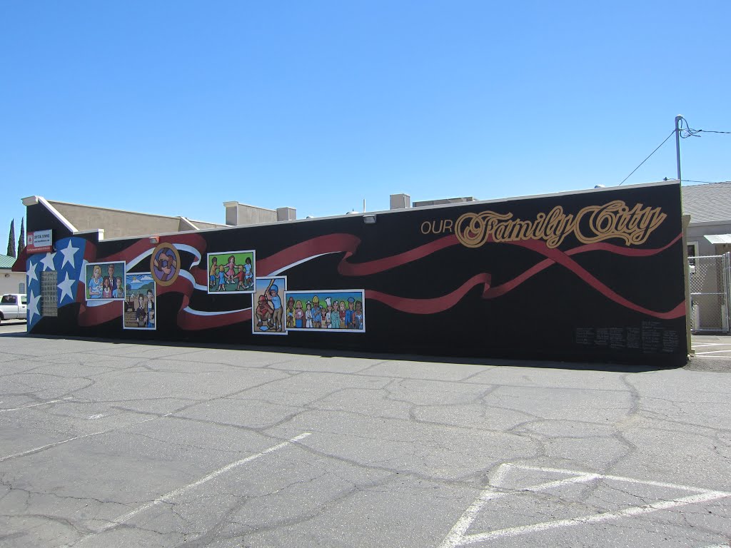 "Our Family City" Mural in Manteca, California