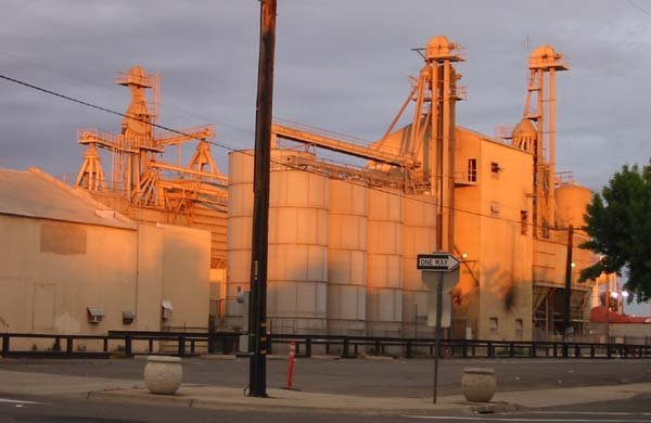 Mill at sunset