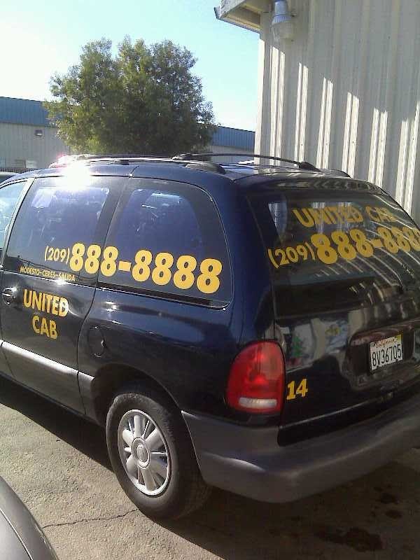 A UNITED TAXI CAB MODESTO 209-888-8888