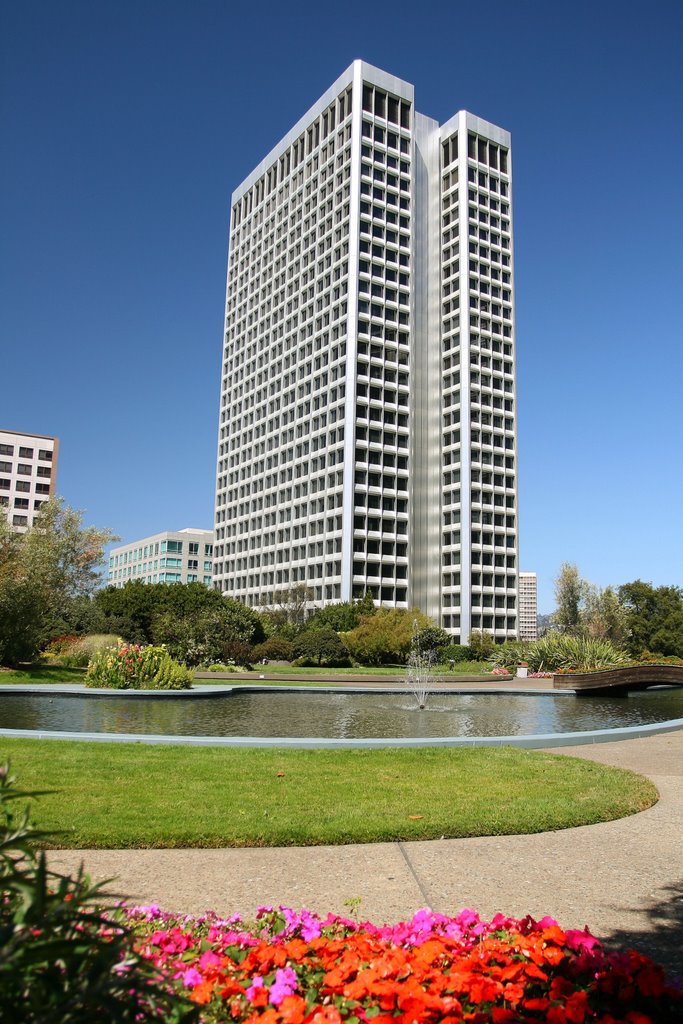 Ordway Building seen from Central Park Roof Garden