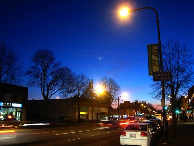 University Ave. with San Pablo Ave, Berkeley