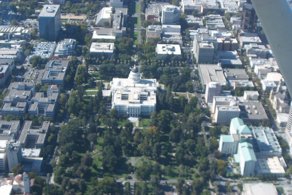 State Capital building from above