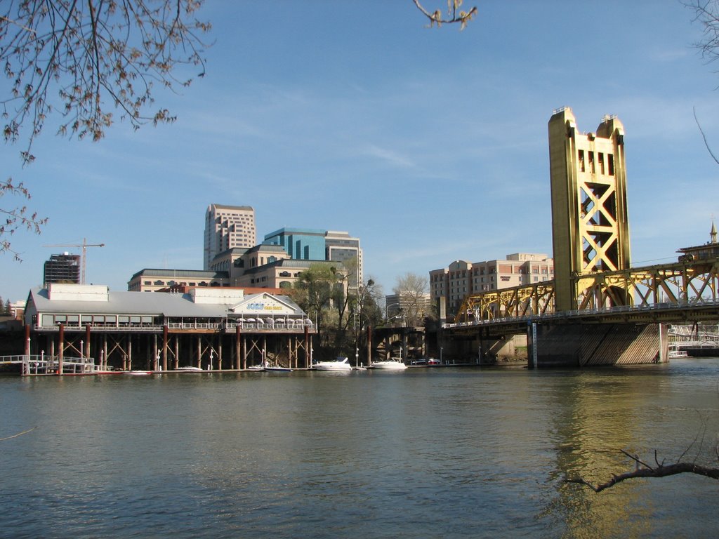River Walk Park view of Downtown Sacramento