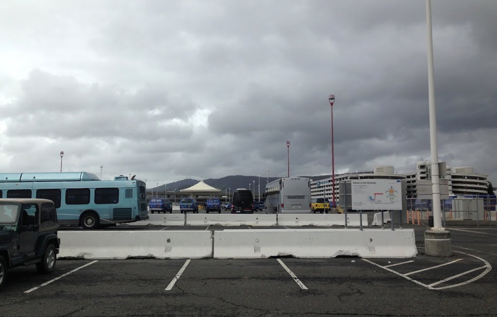 cell phone lot at SFO