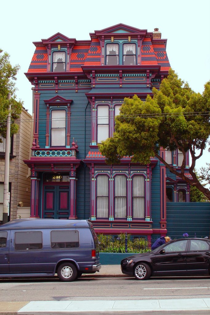1885 Charles Hinkel house, second empire style, Lower Haight district SF (6-2008)