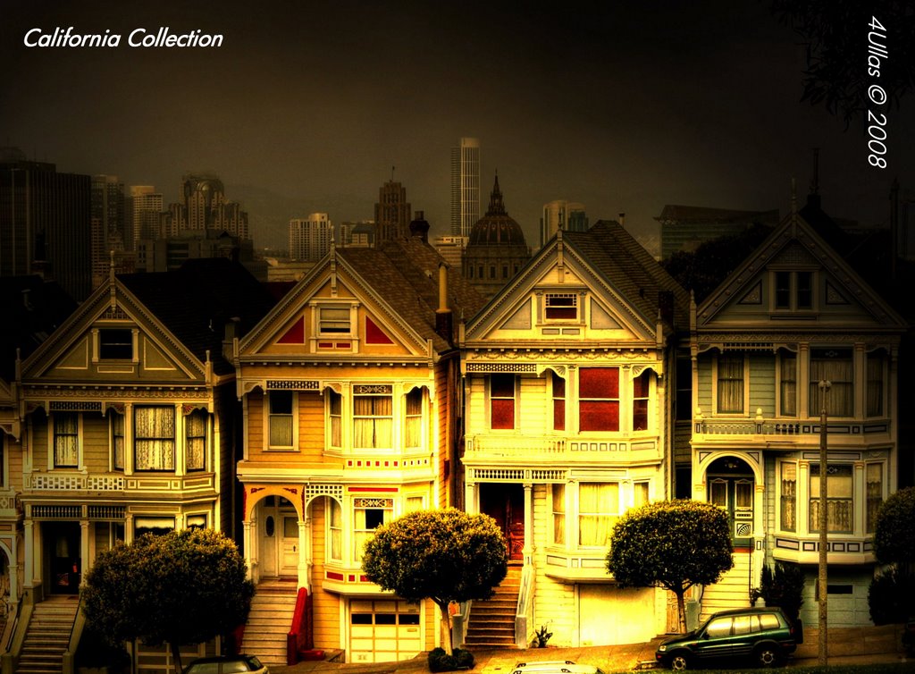 Classic Houses of San Franciscos Alamo sq.