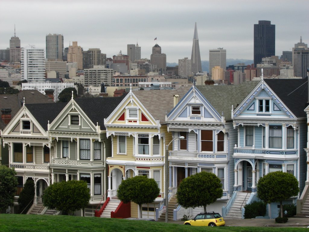 The painted ladie, Old Victorian Houses, San Franciso, United States of America