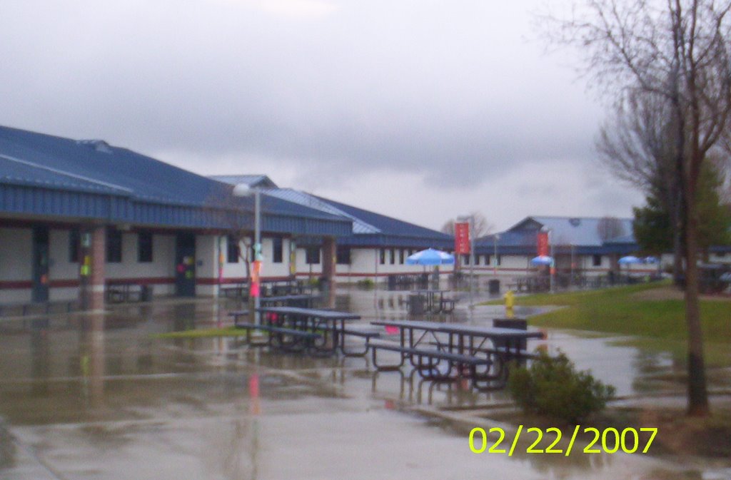RAINY DAY AT SANGER HIGH