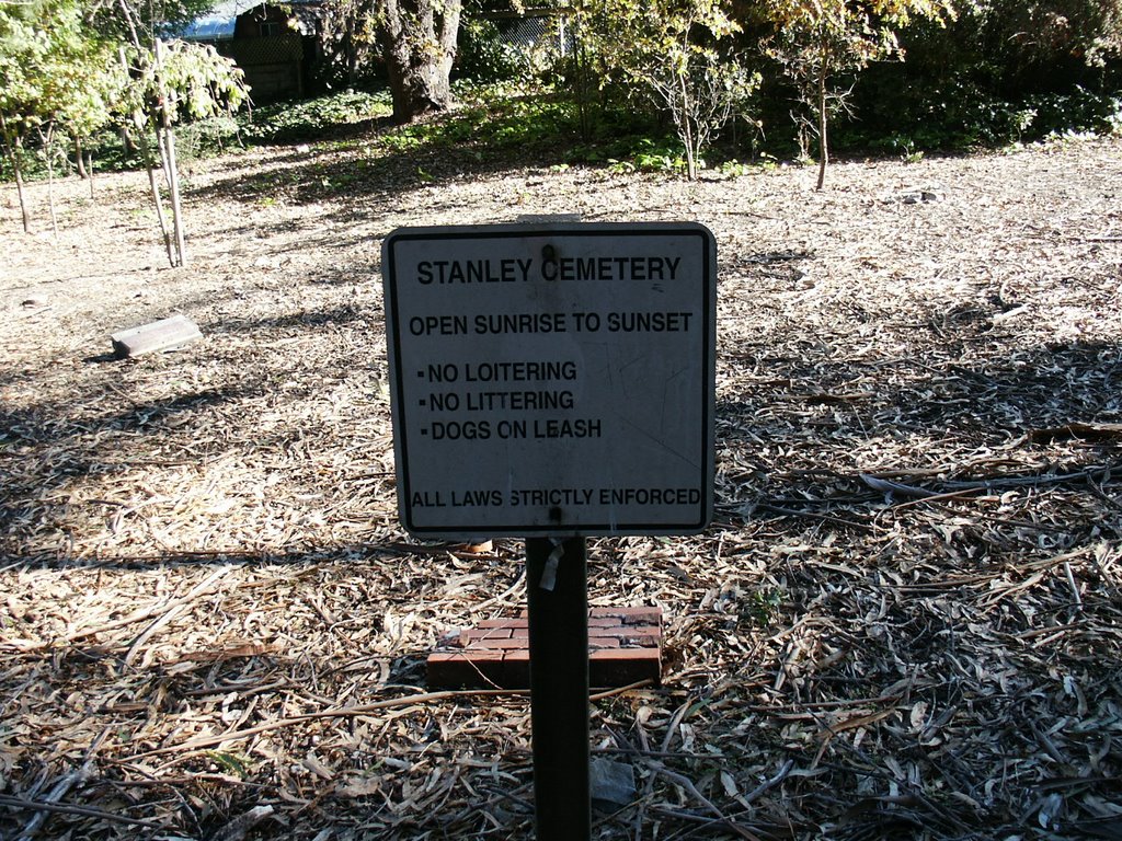 Stanley Cemetery a Paupers Cemetery