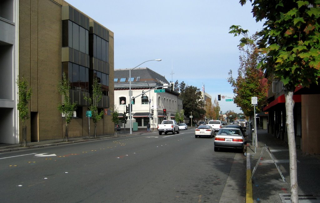 Mendocino Avenue, Santa Rosa (looking NW)
