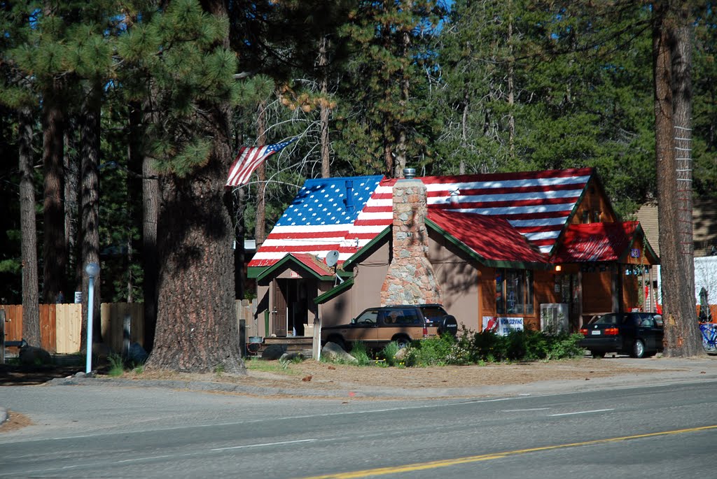 Stars and Stripes in the green