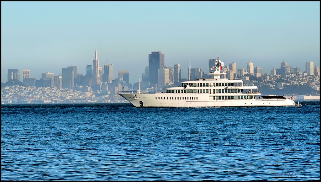 San Francisco skyline seen from Sausalito.© by leo1383