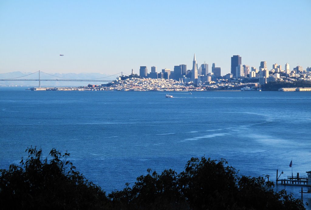 San Francisco & San Francisco Bay from Sausalito, California