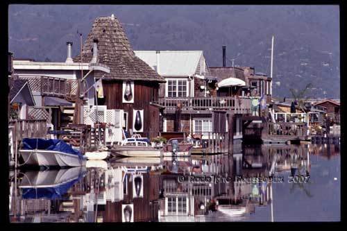 Sausalito floating houses