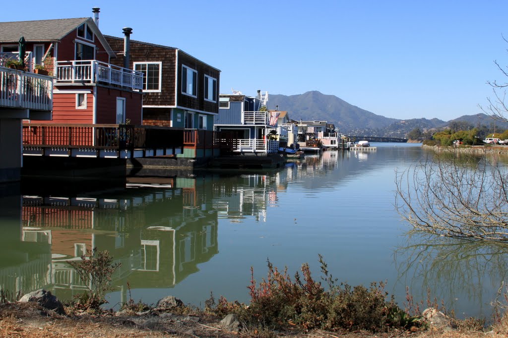 Floating Homes at Shores of Richardson Bay, Sausalito, California