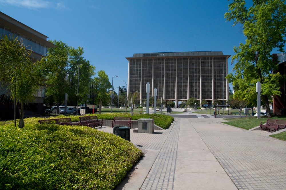 Walking West towards the Fresno Superior Court House, 4/2011