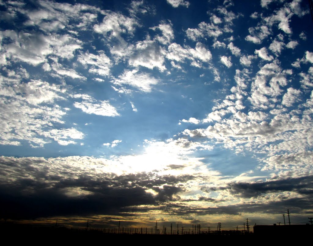 cloudy sky over us