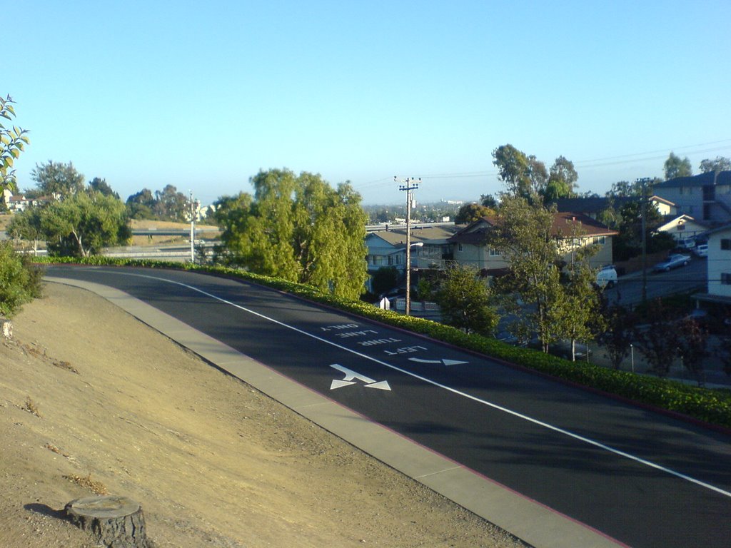 The Exit for the Neighborhood Church parking lot.