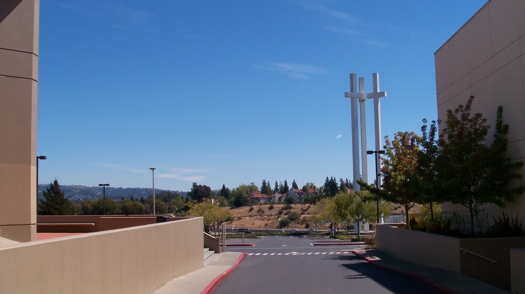 Neighborhood Church of Castro Valley, looking toward hayward