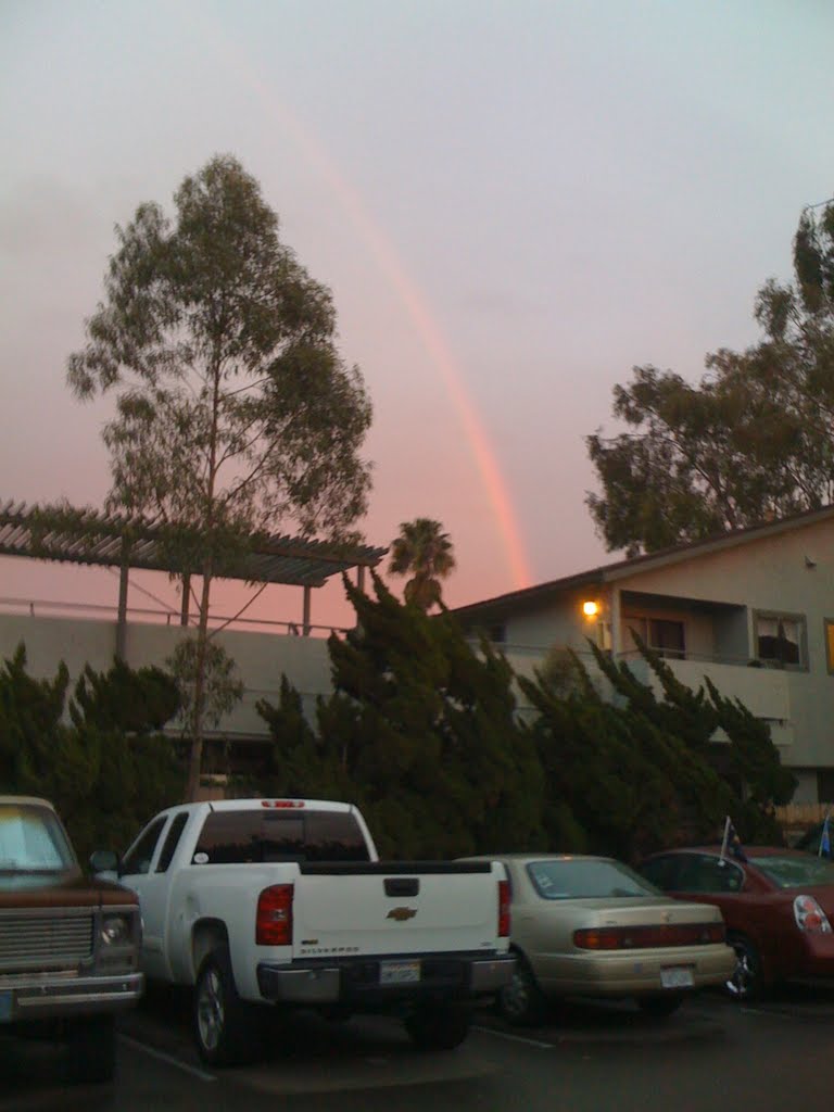 Rainbow after the rain in chula vista