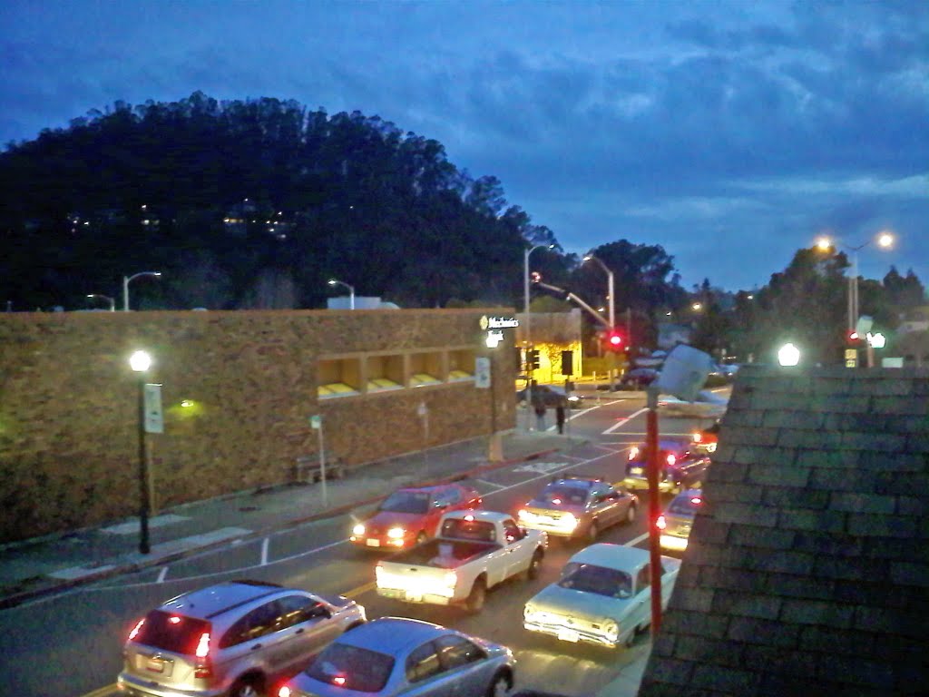 View of Albany Hill from Fairmount Ave and San Pablo Ave