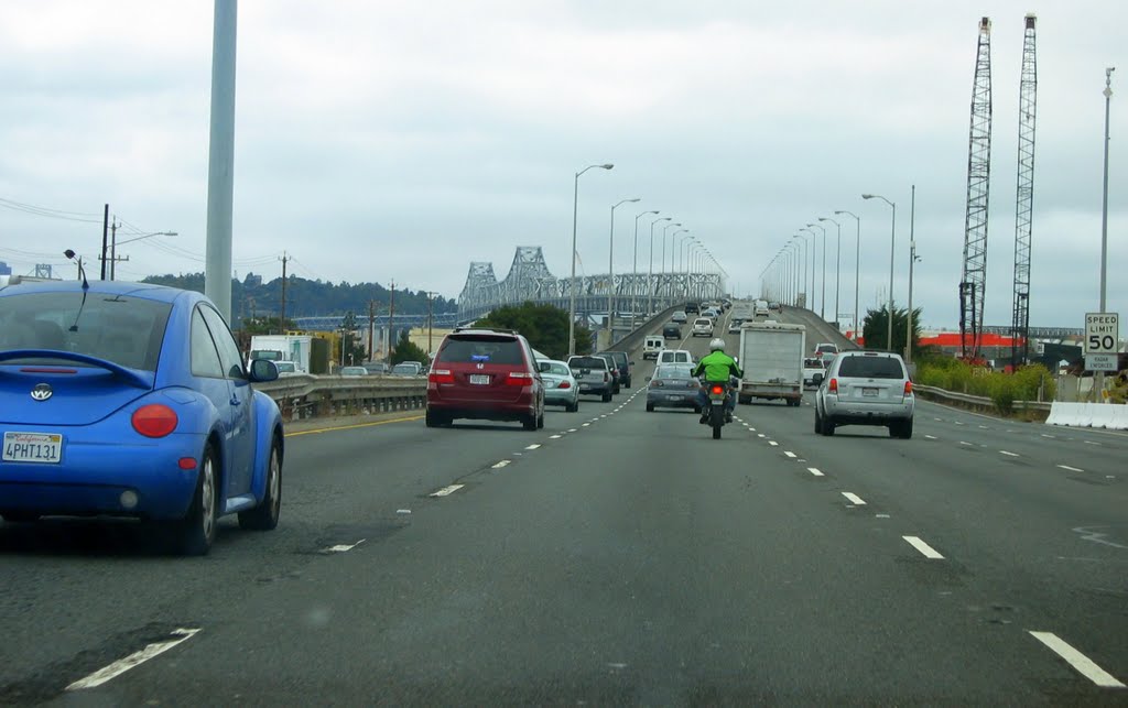 Driving on top of the Bay