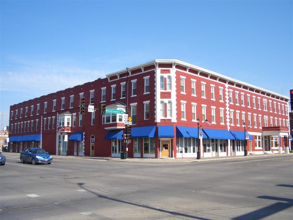 colorful historic building, downtown, Junction City, KS