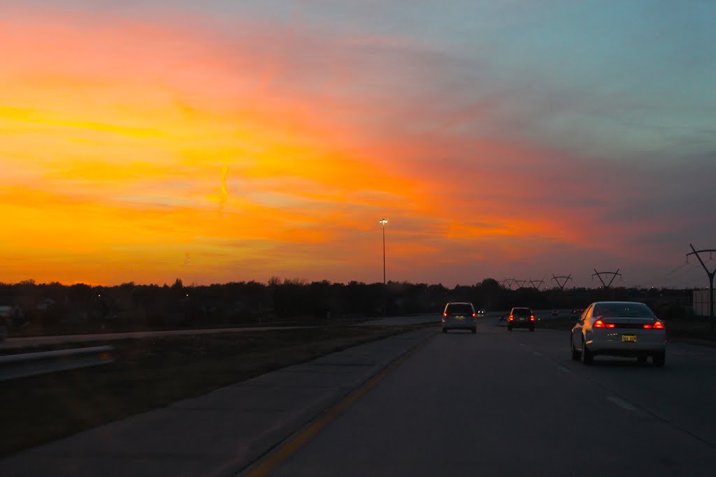 Bright Sunset from K-96