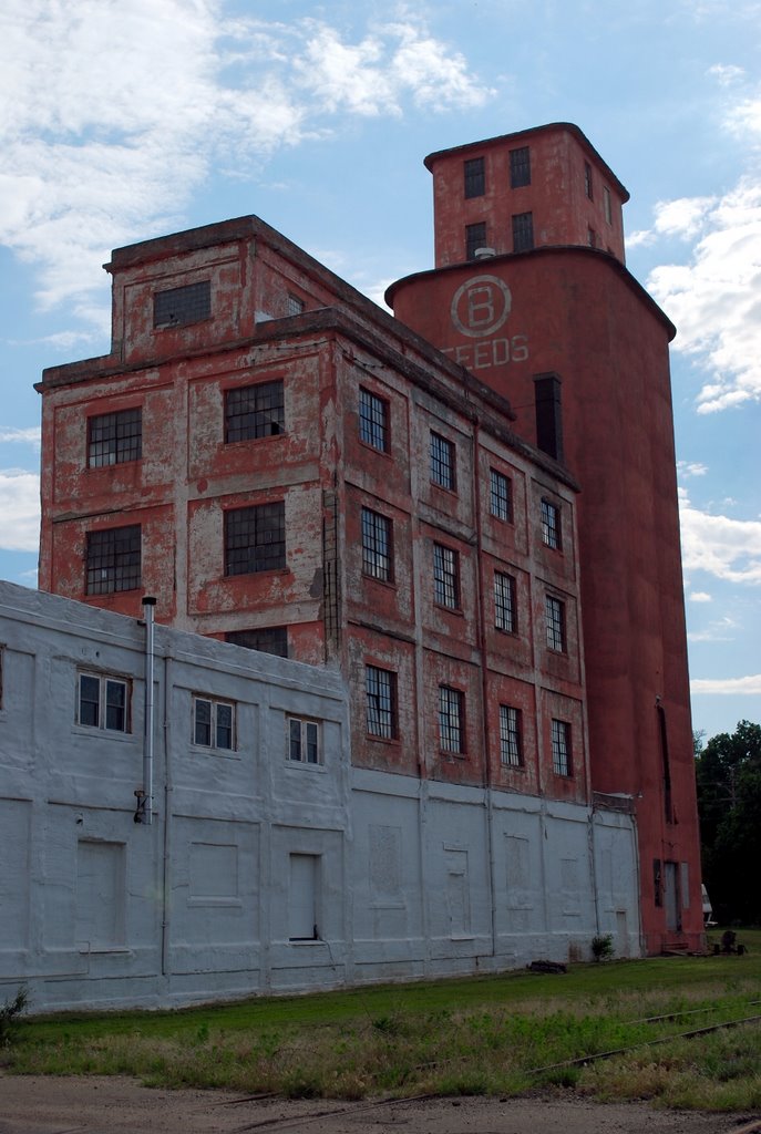 Old grain elevator, Concordia, Kansas.