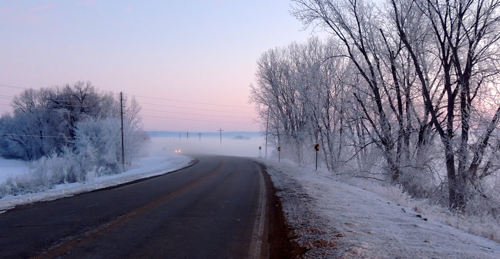 Kaw River Frosty Fog 2-23-2013