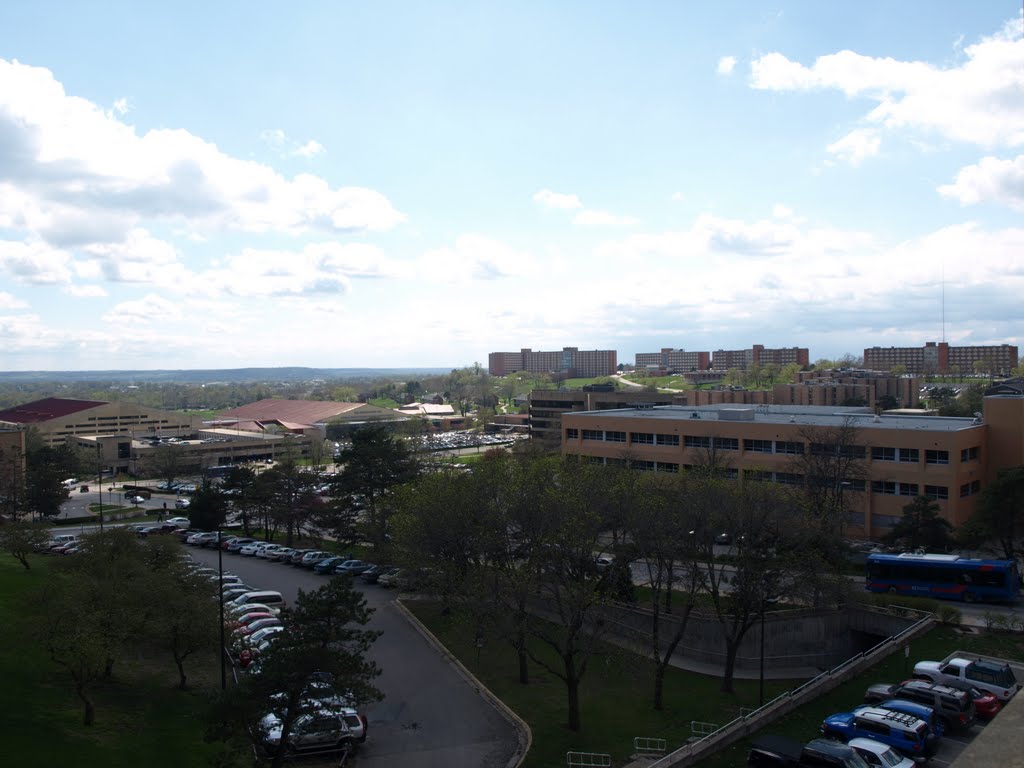 Southwest towards Daisy Hill from Lindley Hall (4th floor)