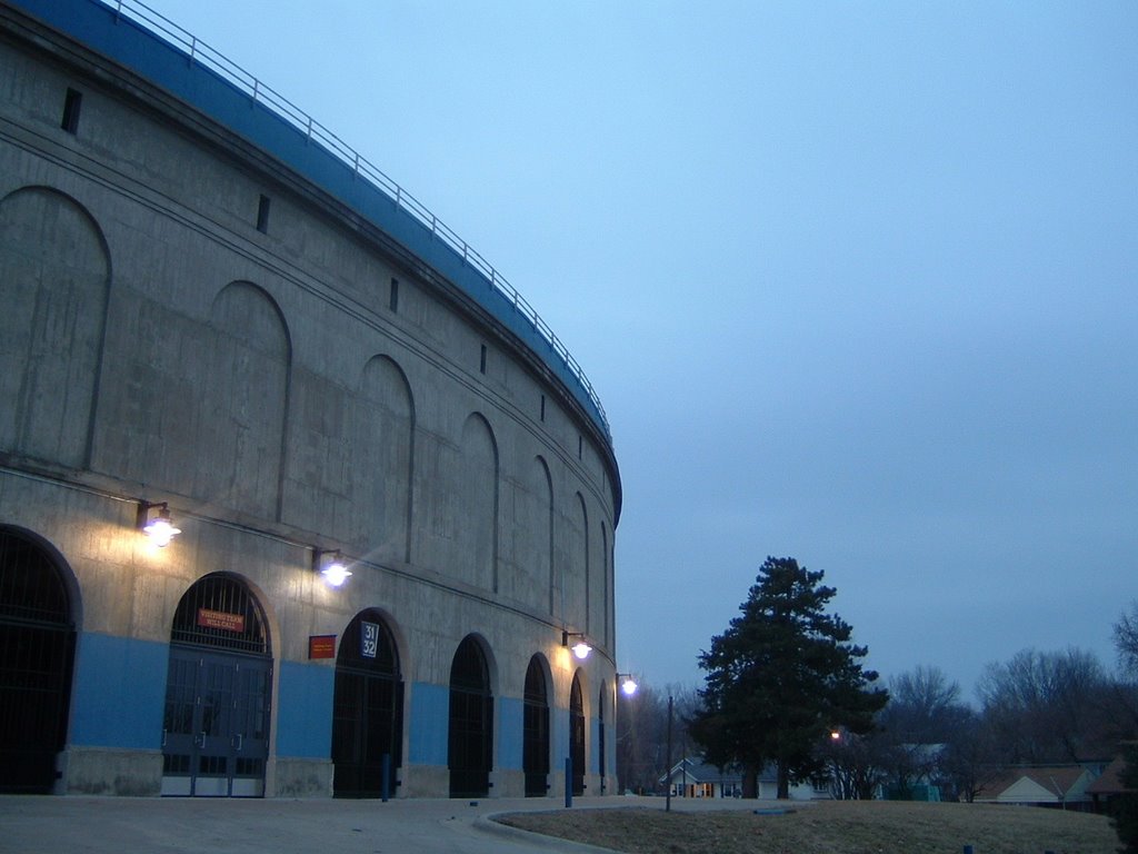 Memorial Stadium north entrance, KU