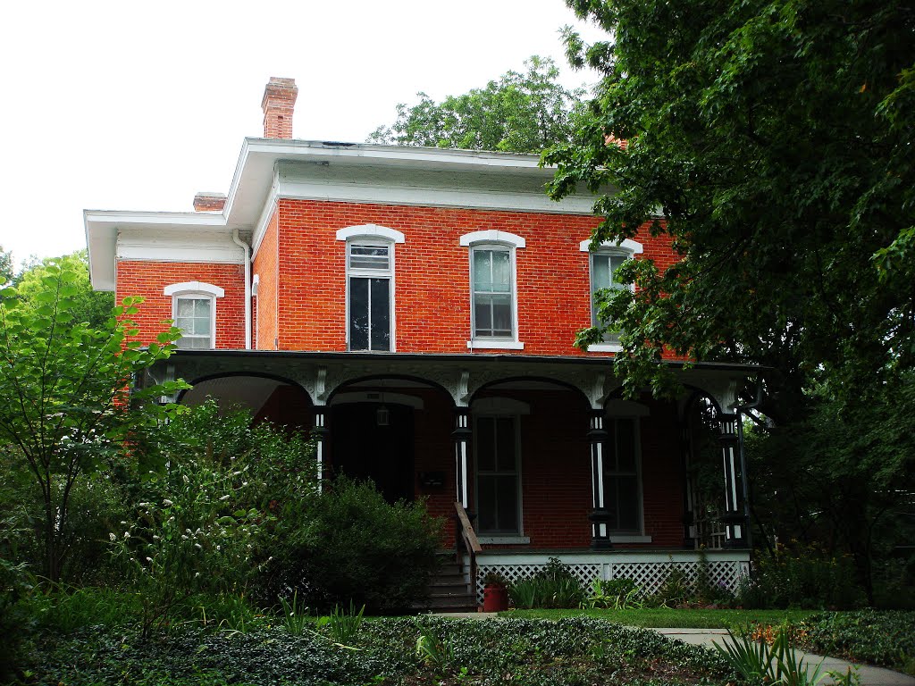Italianate with white roof trim