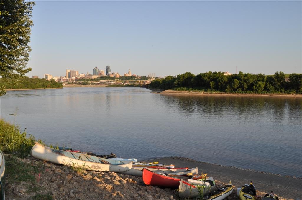 looking toward downtown from Kaw Point, Kansas City, KS