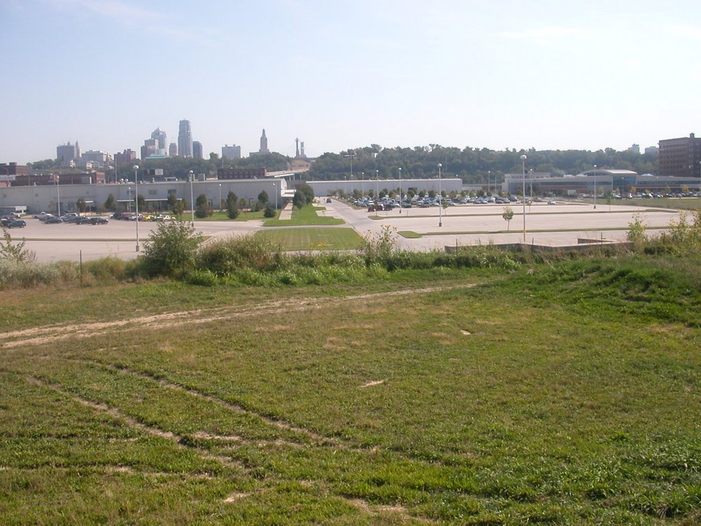 Looking east from Kaw River levee