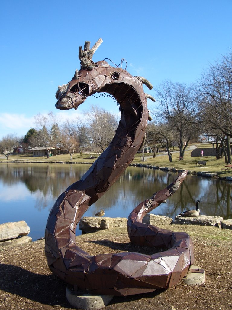 The Serpent, sculpture,Sar-Ko-Par Park,Lenexa,KS