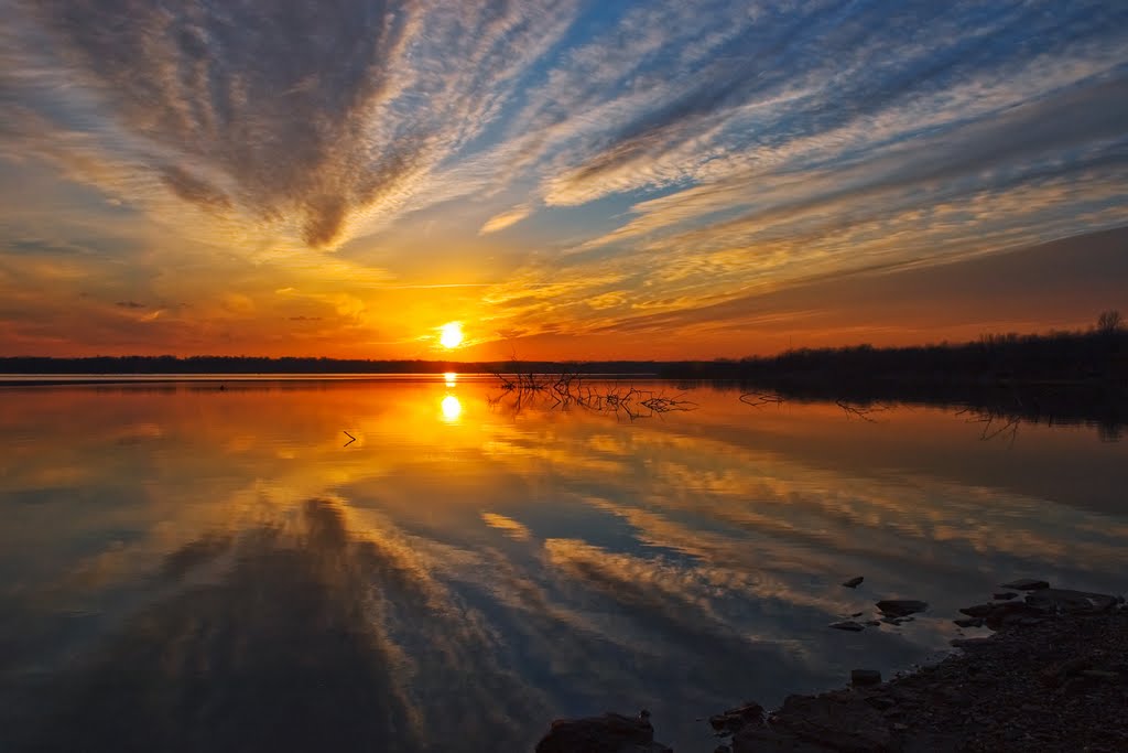 Kansas Sunset - Hillsdale Lake